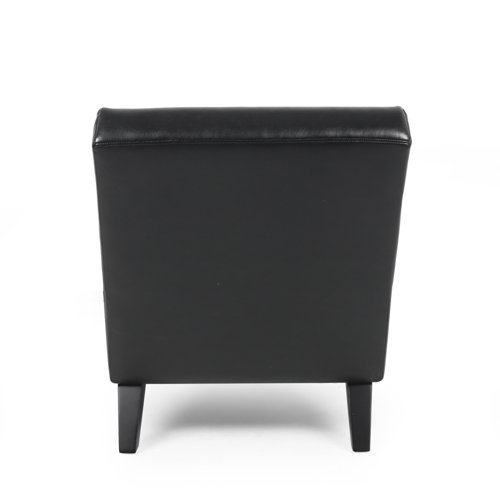 Orren Ellis Hornstein Faux Leather Armless Chaise Lounge & Reviews Wayfair